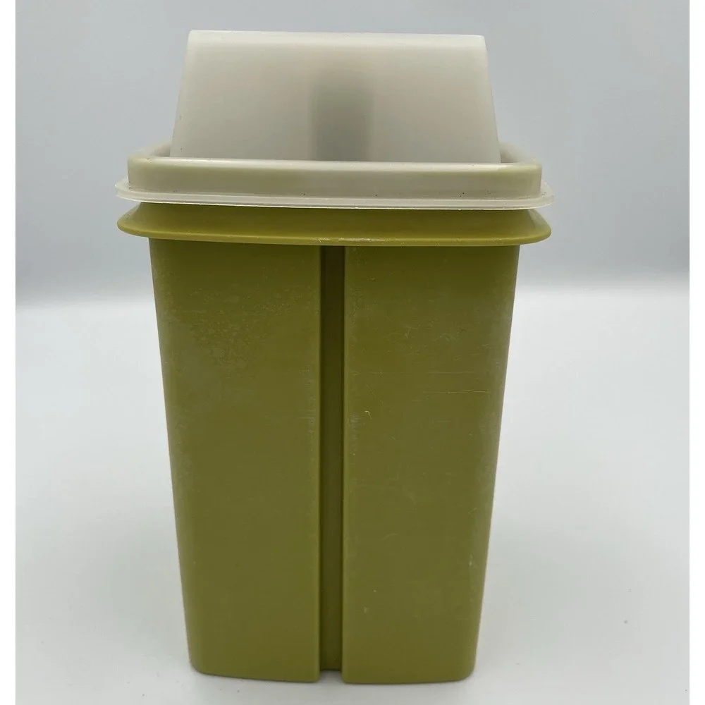 Vintage Tupperware Pickle Pepper Keeper Olive Avocado Green Deli 3 Piece - Picture 4 of 16